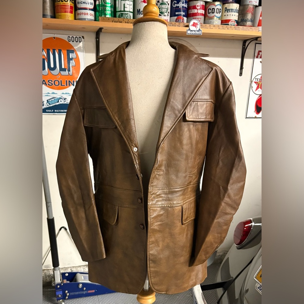 Vintage “Californian” 60/70’s Leather Bootlegger Coat
California Sportswear Co.